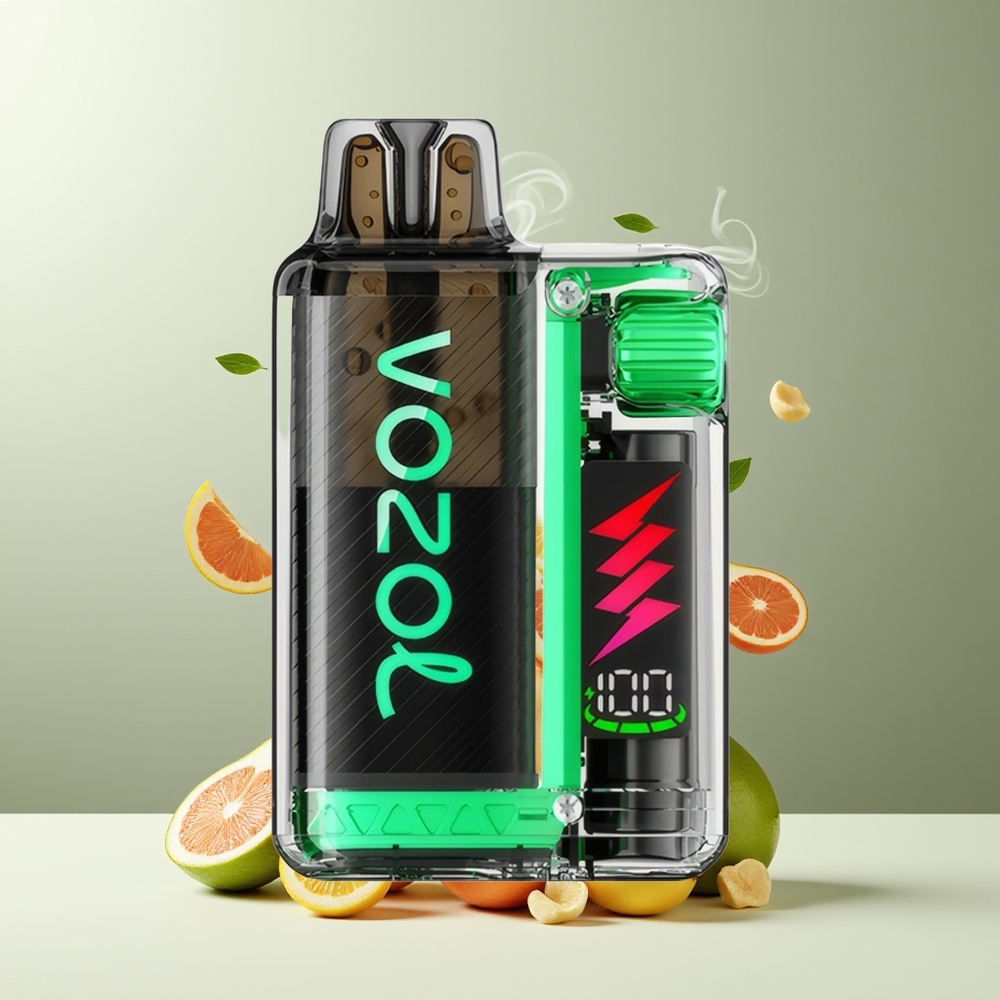 VOZOL VISTA PLUG 6000/10000 Engangs Vape grossister Sverige – 26 Läckra Smaker 4-Nivå Wattreglering Synlig E-Vätskebeållare 650mAh Batteri