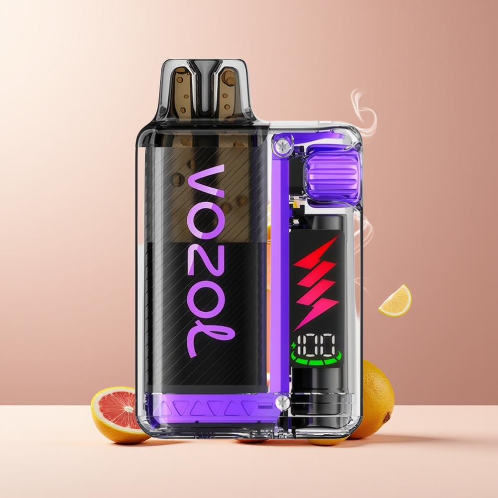 VOZOL VISTA PLUG 6000/10000 Grossister Sverige – 26 Läckra Smaker 4-Nivå Wattagekontroll Synlig E-Vätskebeholder 650mAh Batteri