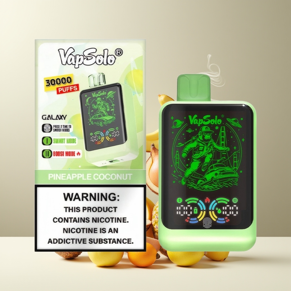 VapSolo GALAXY 30000 Puffs 40ml 850mAh Type-C Engangs Vape grossister Sverige