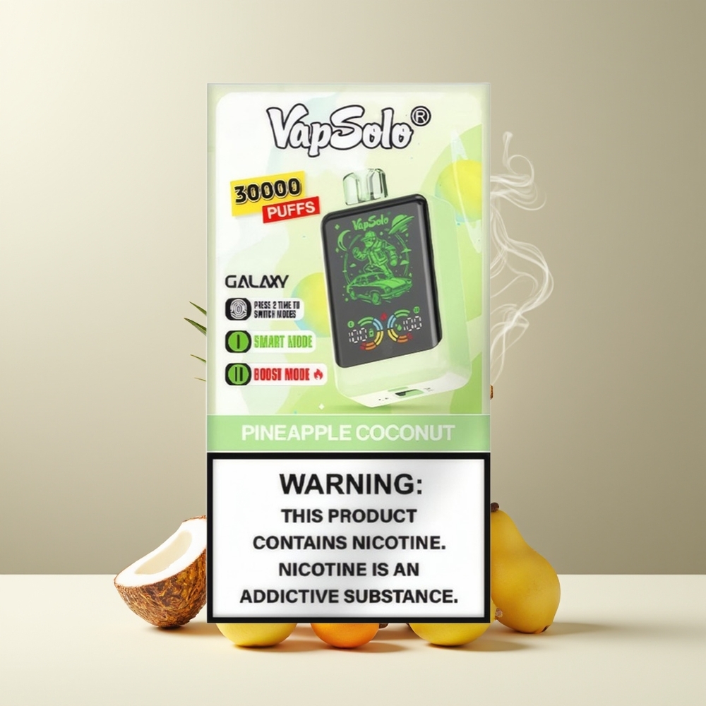VapSolo GALAXY 30000 Puffs 40ml 850mAh Type-C Engangs Vape grossister Sverige