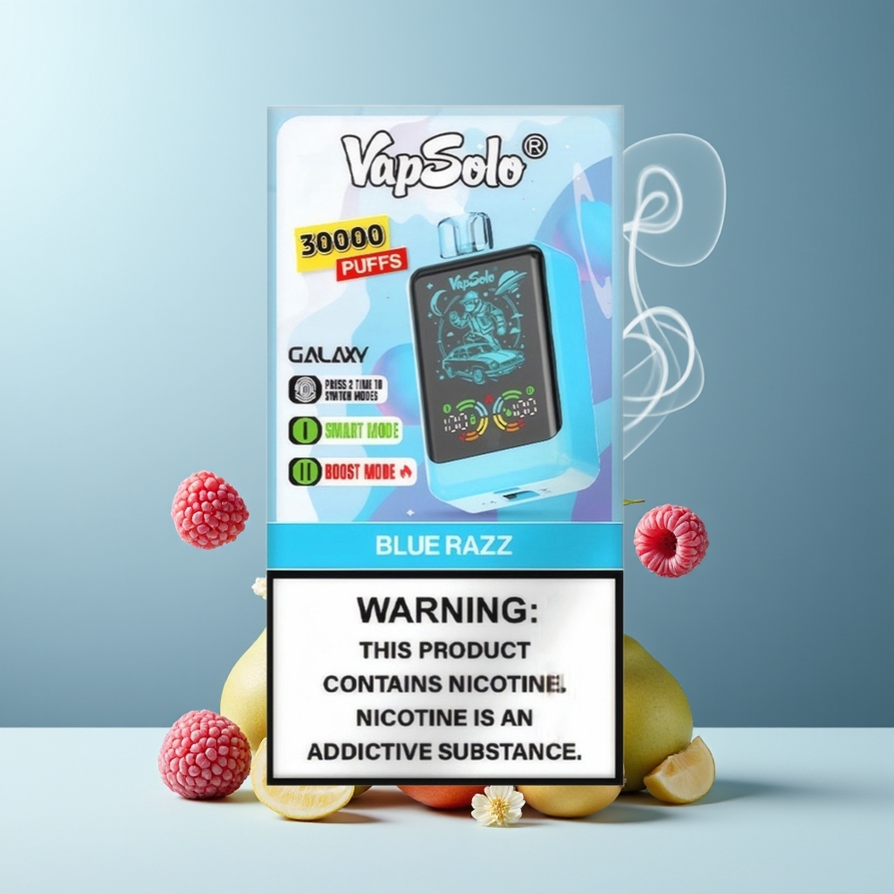VapSolo GALAXY 30000 Puffs 40ml Engangs Vape 850mAh Type-C grossister Sverige