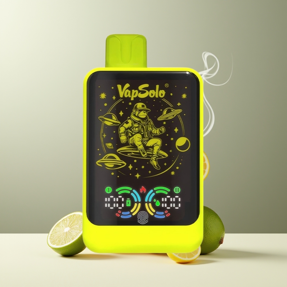 VapSolo GALAXY 30000 Puffs Engangs Vape 40ml 850mAh Type-C grossister Sverige Citron Lime