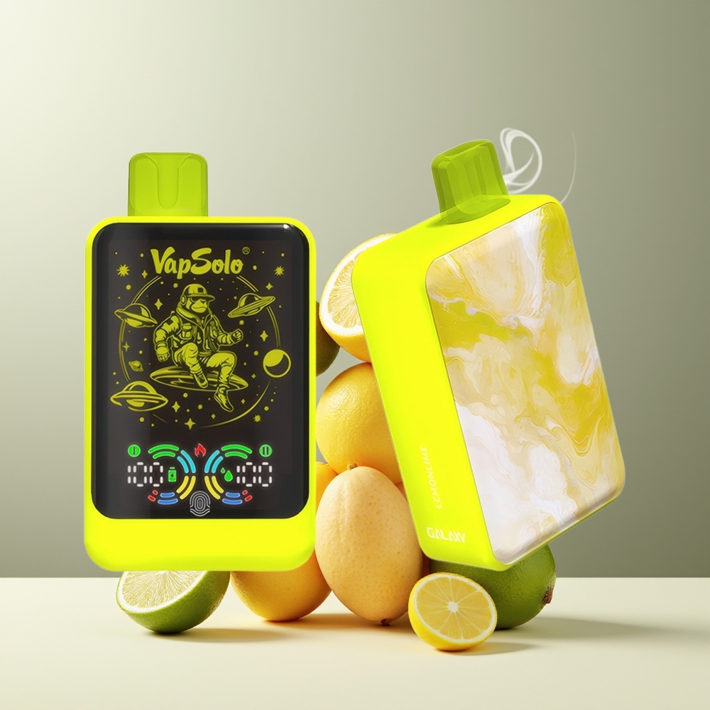VapSolo GALAXY 30000 Puffs Engangs Vape 40ml 850mAh Type-C grossister Sverige Citron Lime