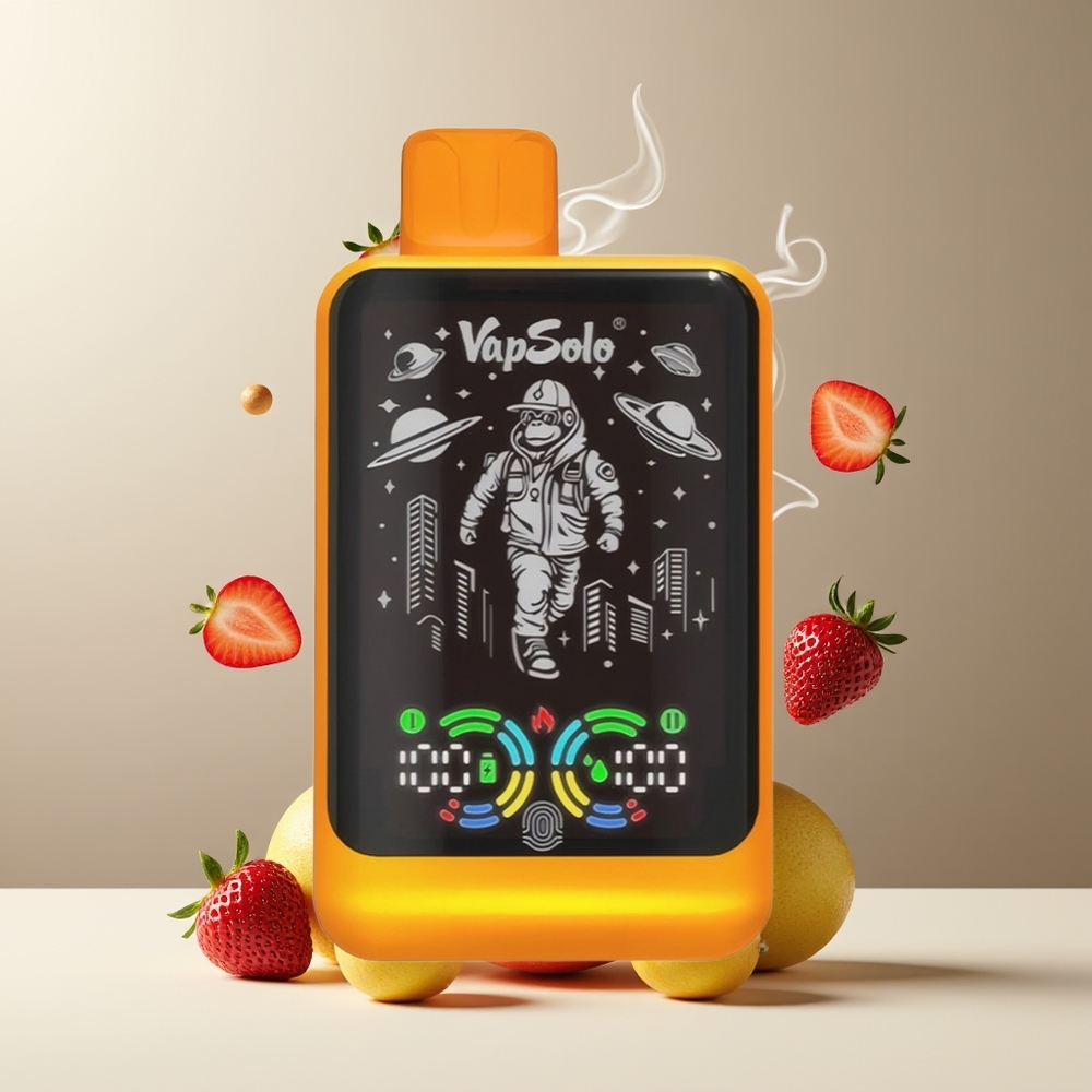 VapSolo GALAXY 30000 Puffs Engangs Vape 40ml 850mAh Type-C grossister Sverige Jordbær Red Bull