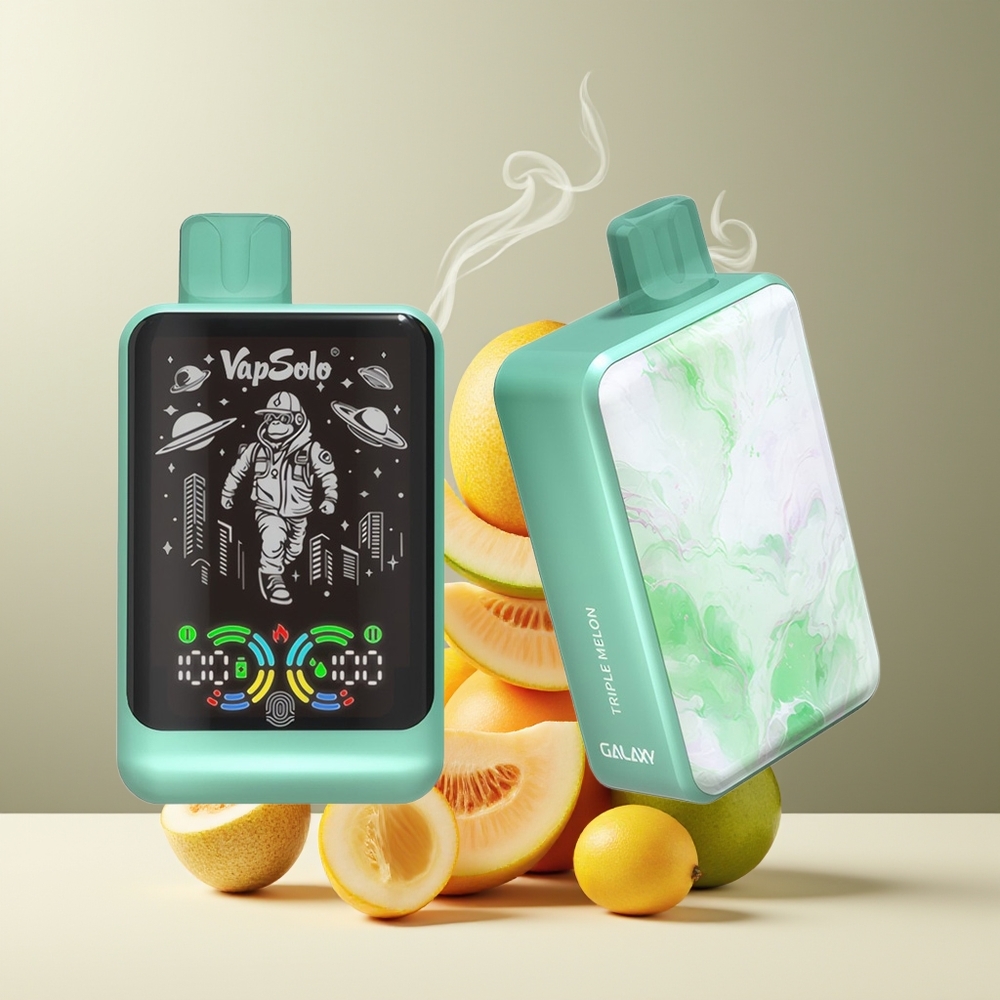 VapSolo GALAXY 30000 Puffs Engangs Vape 40ml 850mAh Type-C grossister Sverige Triple Melon