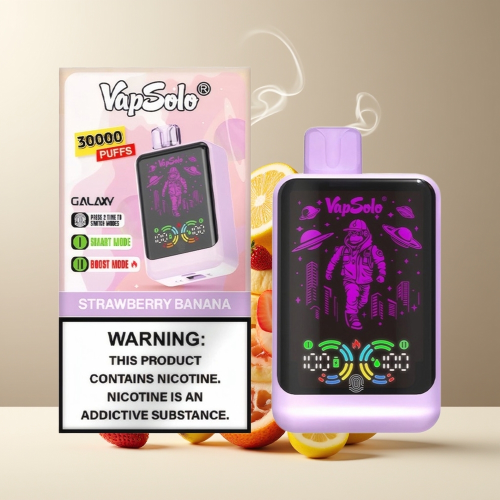VapSolo GALAXY 30000 Puffs Engangs Vape 40ml E-Liquid 850mAh Battery Type-C grossister Sverige