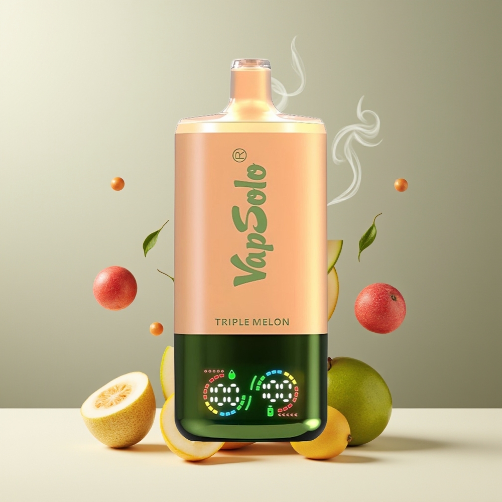 VapSolo Tripe 30000 Puffs Grossister Sverige – 40ml E-Liquid 20 mg/ml  50 mg/ml Nikotin Type-C Laddning