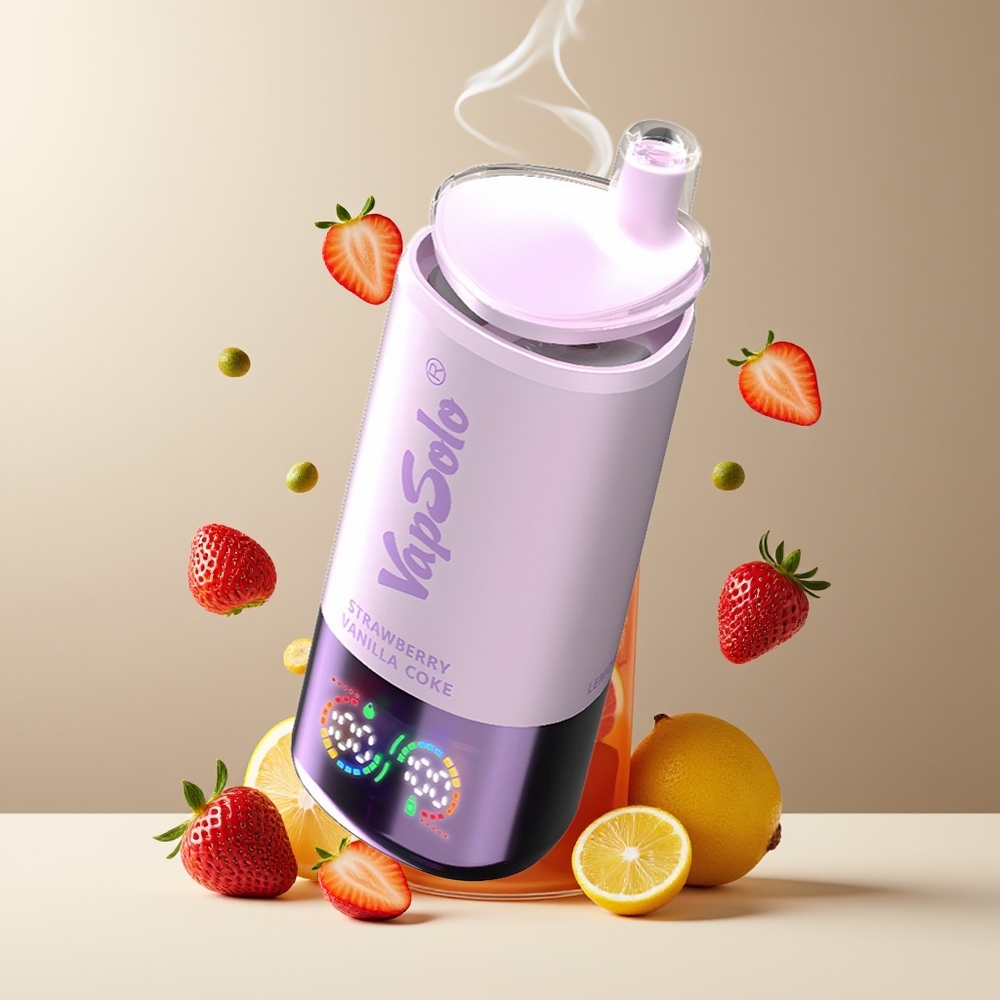 VapSolo Tripe 30000 Puffs Grossister Sverige – 40ml E-Liquid 3 Oljetankar Type-C Laddning