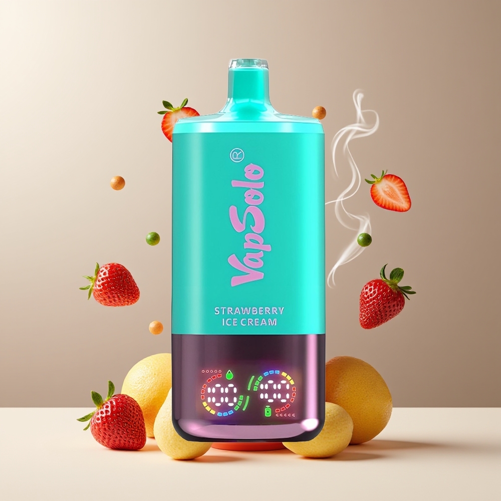 VapSolo Tripe 30000 Puffs Grossister Sverige – 40ml E-Liquid 3 Oljetankar Type-C-laddning 20 mg/ml  50 mg/ml Nikotin
