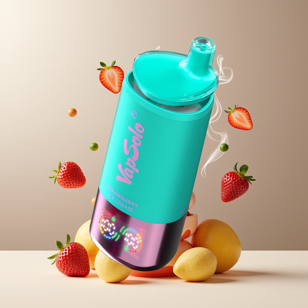 VapSolo Tripe 30000 Puffs Grossister Sverige – 40ml E-Liquid 3 Oljetankar Type-C-laddning 20 mg/ml  50 mg/ml Nikotin
