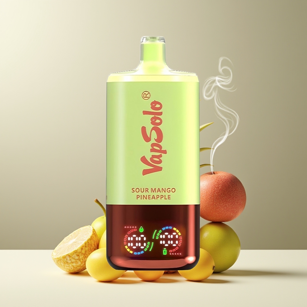 VapSolo Tripe 30000 Puffs Grossister Sverige – 40ml E-Liquid 3 Tankar Type-C Laddning