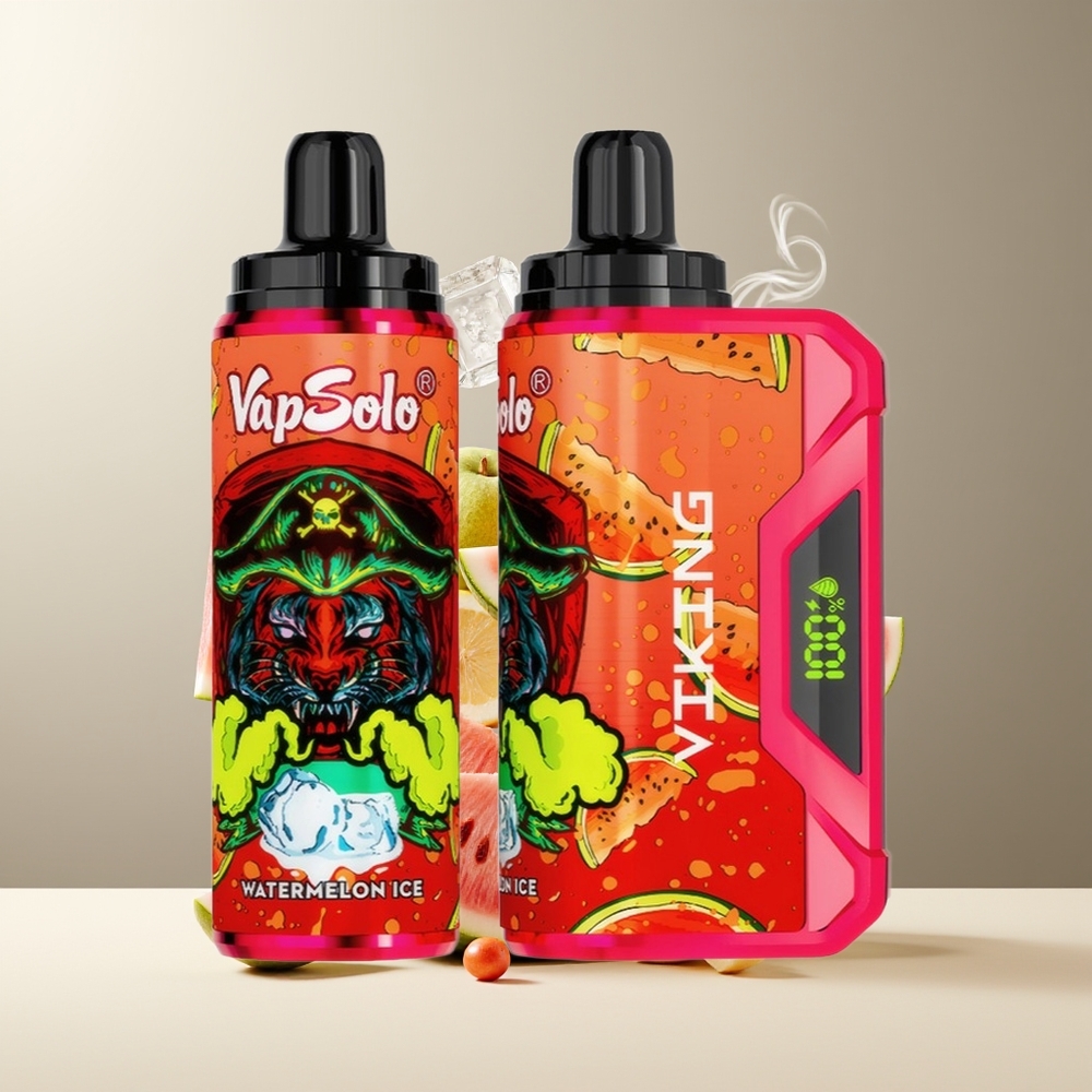 VapSolo VIKING 12000 Puffs Engangs Vape 22ml 20/50 mg/ml Type-C Led Display grossister Sverige