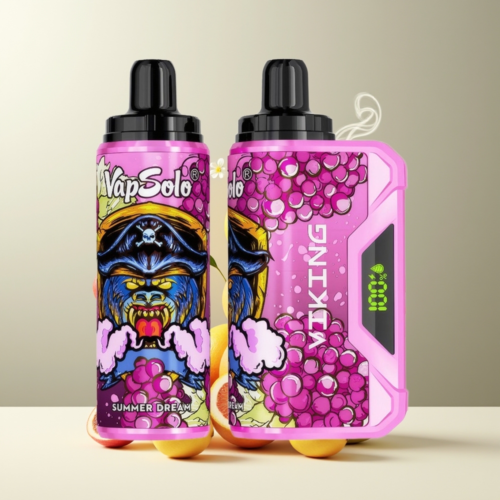 VapSolo VIKING 12000 Puffs Engangs Vape 22ml 20/50 mg/ml Type-C grossister Sverige Sommerdrøm