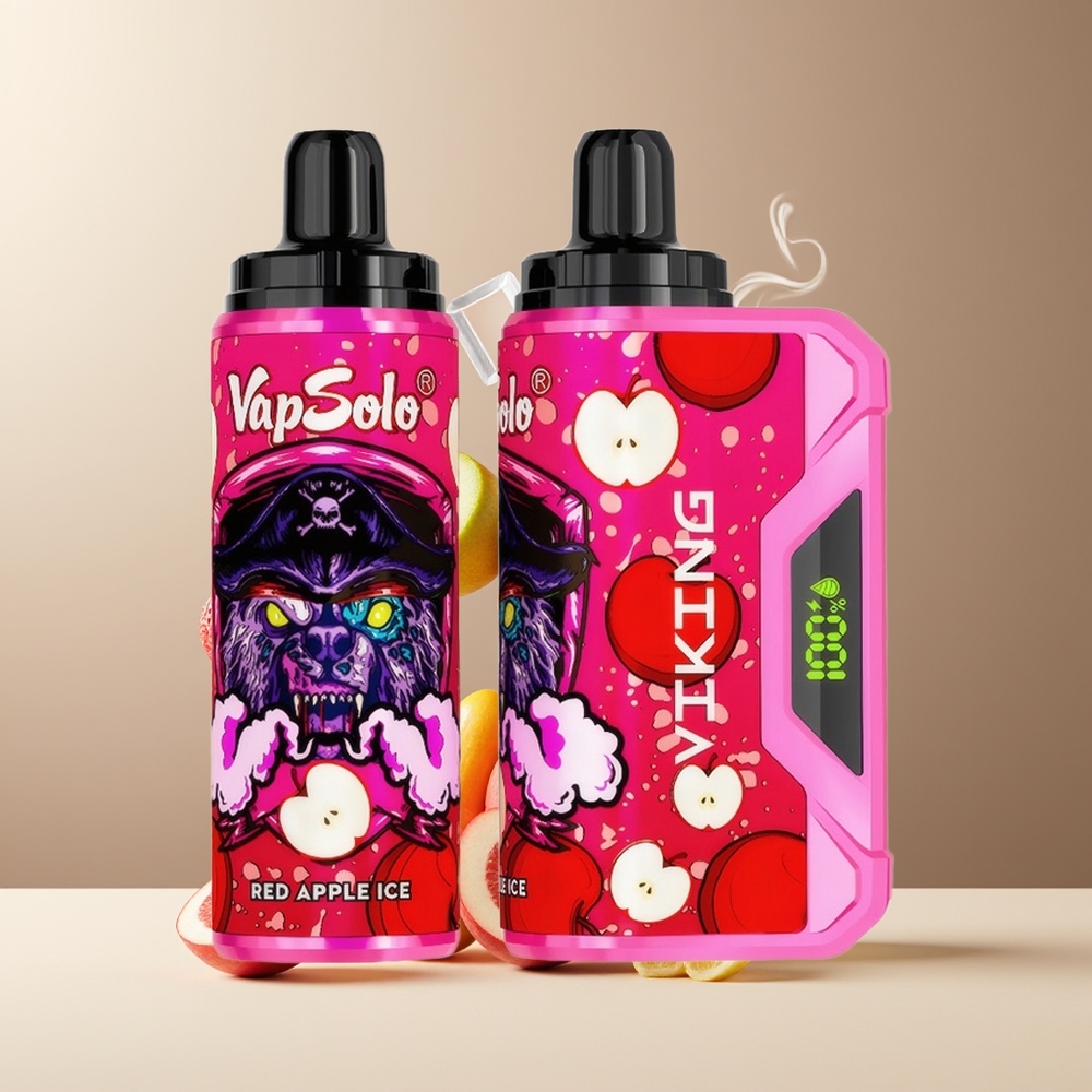 VapSolo VIKING 12000 Puffs Engangs Vape Grossister Sverige – 22ml E-Liquid 20 mg/ml  50 mg/ml Nicotine Type-C Laddning