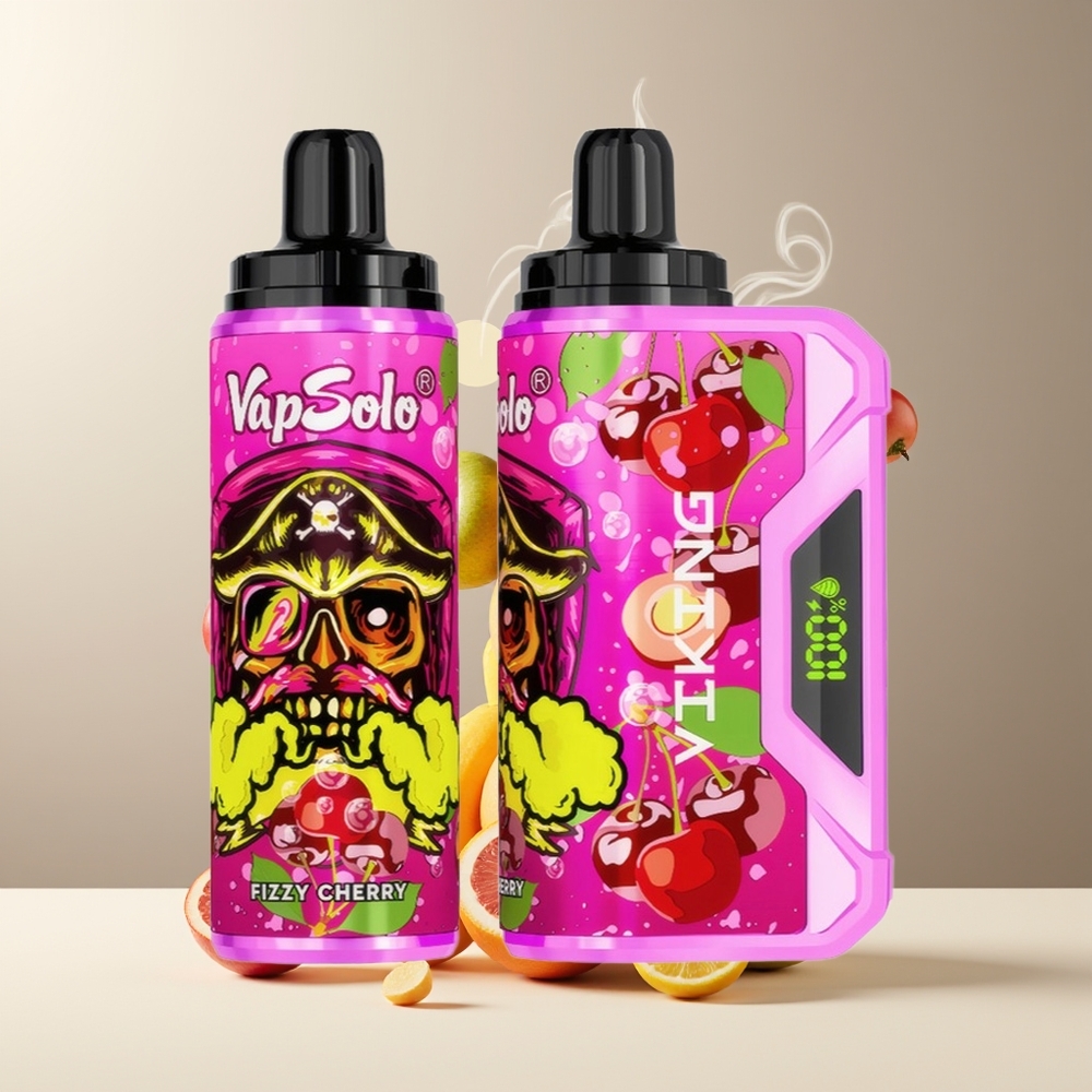 VapSolo VIKING 12000 Puffs Engangs Vape grossister Sverige – 22ml E-Liquid 20 mg/ml  50 mg/ml Nikotinstyrka Typ-C-laddning