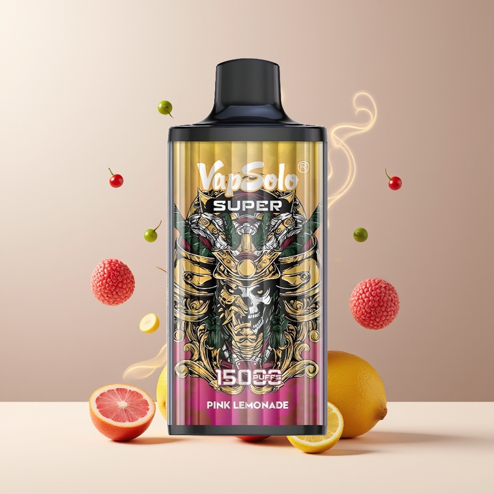 Vapsolo Super 15000 Grossister Sverige – 40ml E-Liquid 850mAh Battery Type-C Laddning