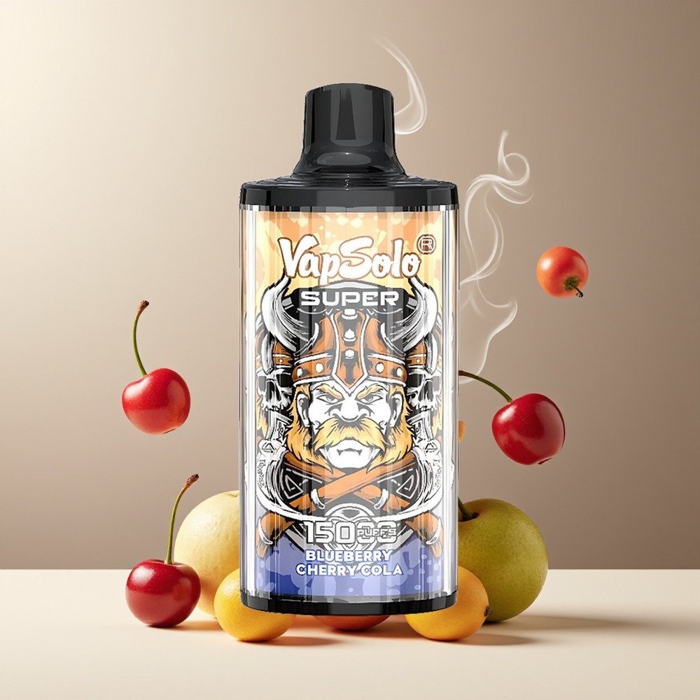Vapsolo Super 15000 puff grossister Sverige – 40ml E-Liquid 850mAh batteri Type-C-laddning