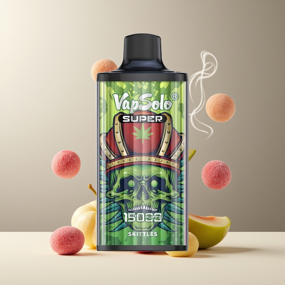 Vapsolo Super 15000 puffar grossister Sverige – 40ml e-vätska 850mAh batteri Type-C laddning