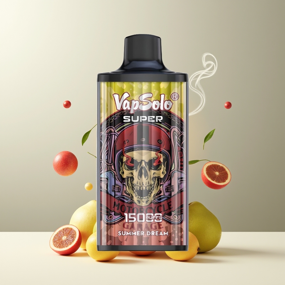 Vapsolo Super 15000 puffs Grossister Sverige – 40ml E-Liquid 850mAh Battery Type-C Laddning