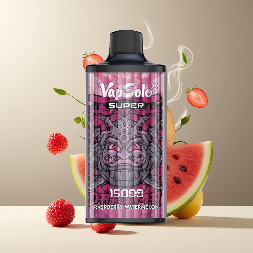 Vapsolo Super 15000 puffs grossister Sverige med 40ml e-vätska 850mAh batteri  Type-C-laddning