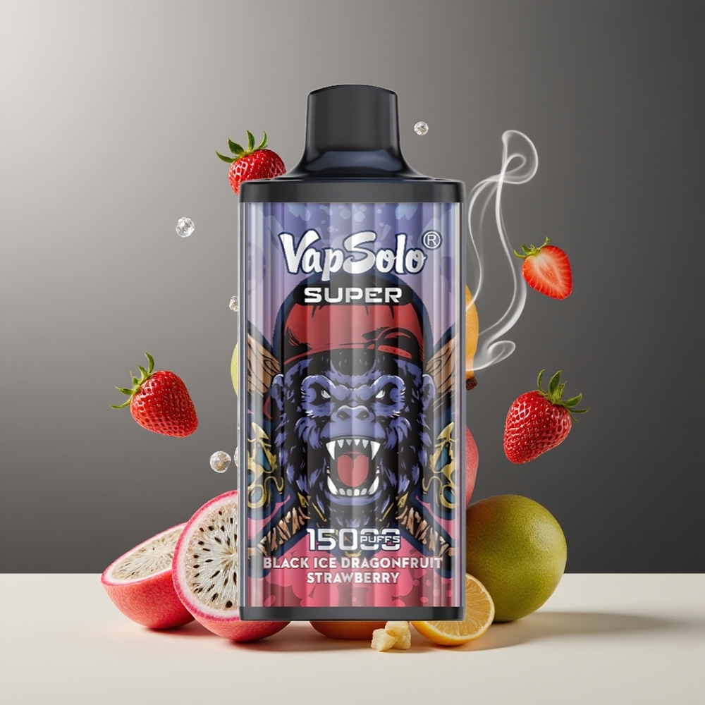 Vapsolo Super 15000 puffs med 40ml E-Liquid och 850mAh batteri – grossister Sverige