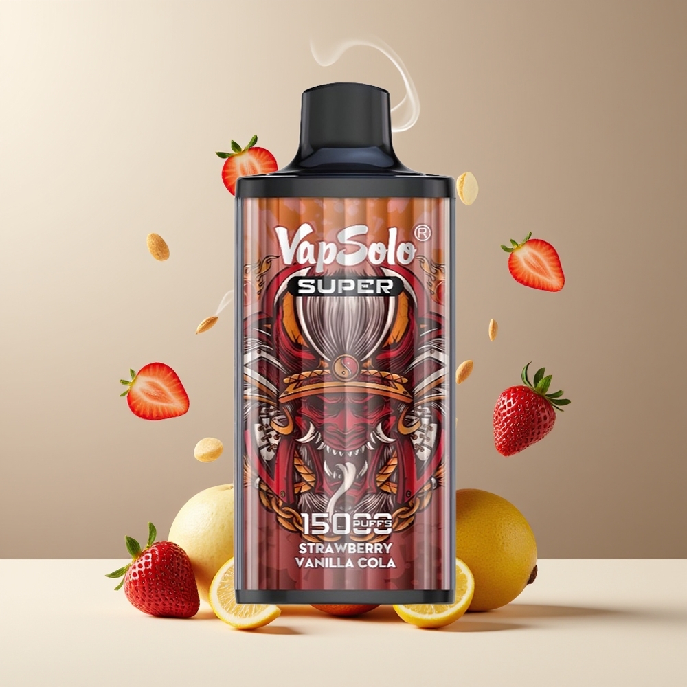Vapsolo Super 15000 puffs med 40ml e-vätska 850mAh batteri  Type-C laddning - grossister Sverige