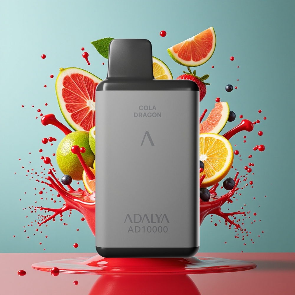 Adalya AD 10000 Puffs Grossister Sverige Engångsvape – Rymdgrå, 14 ml E-vätska, 2% Nikotin, USB-C