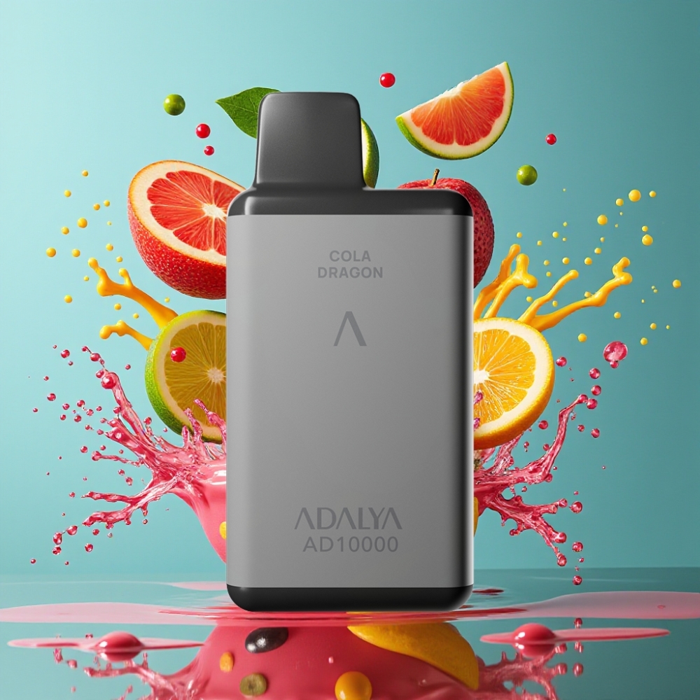 Adalya AD 10000 Puffs Rymdgrå Engångsvape med 14 ml e-vätska, 2% nikotin & USB-C-laddning – Grossister Sverige