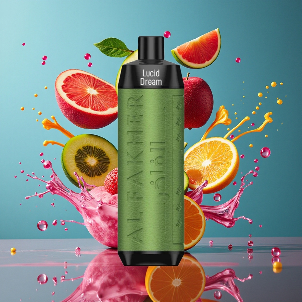 Al Fakher Crown Bar 8000 Crystal Engångsvape - 18ml e-Liquid, 5mg Nikotin, 8000 Puffs, USB Type-C, Grossister Sverige