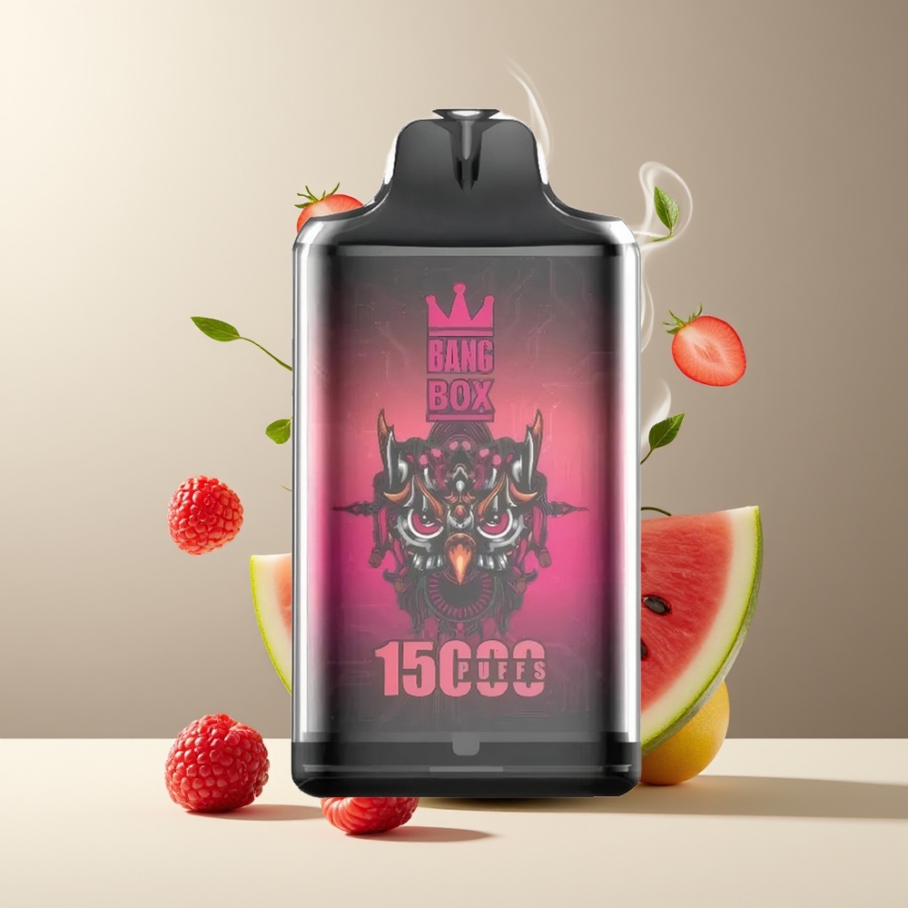 Bang Box 15000 Puffs Grossister Sverige – 23ml E-vätska, 0%/2%/3%/5% Nikotin, 650mAh Batteri, TYPE-C USB, 1 låda 10 st