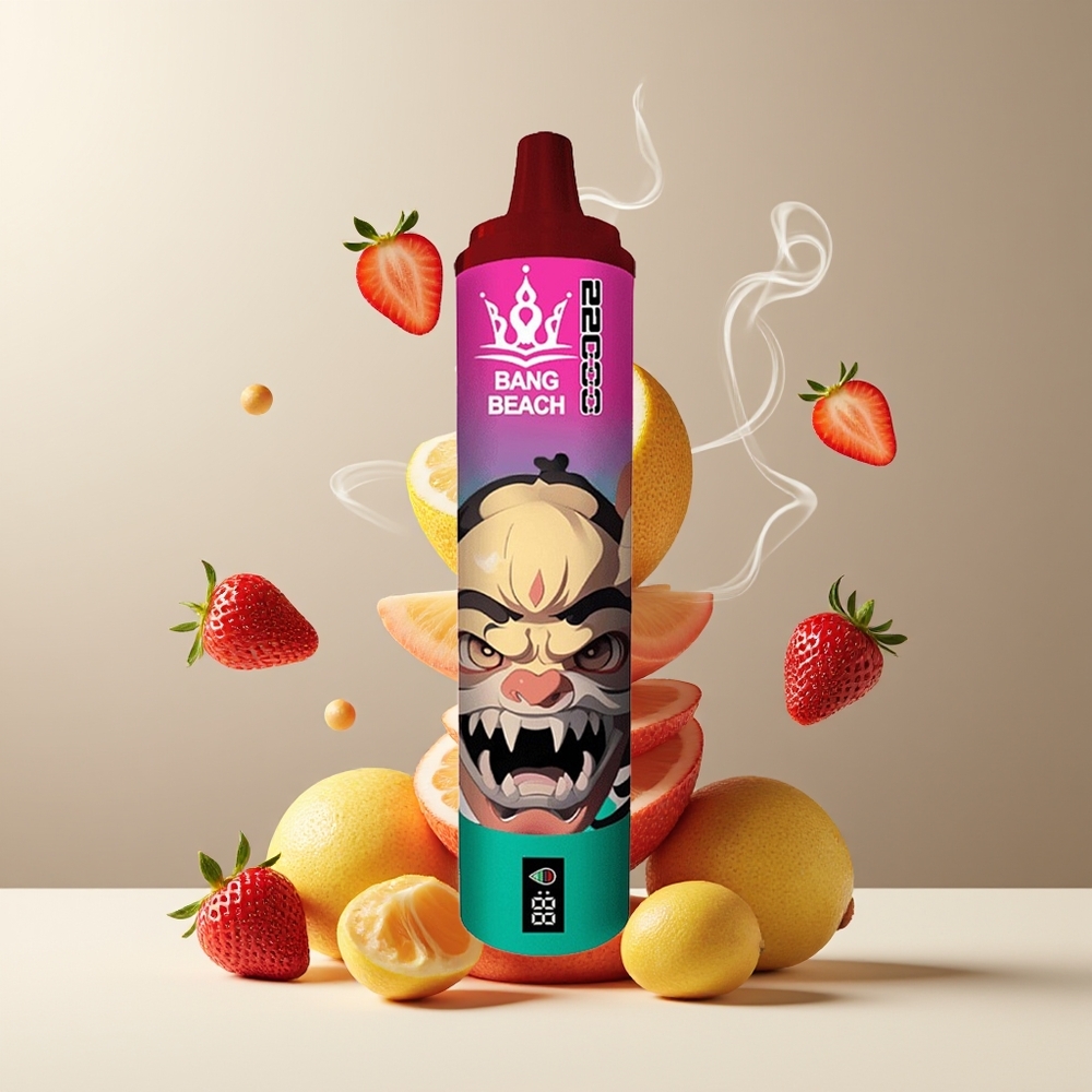Bang Beach 22000 Puffs 36ml 650mAh 0%/2%/3%/5% grossister Sverige Jordbæris