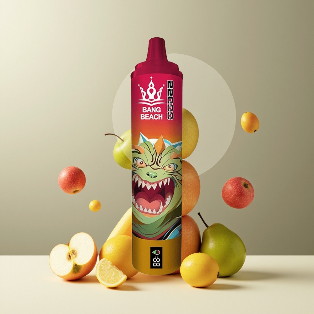 Bang Beach 22000 Puffs 36ml 650mAh 0%/2%/3%/5% grossister Sverige Surt æble