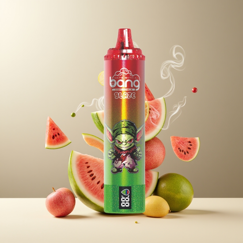 Bang Blaze Tornado 20000 Puffs Grossister Sverige – Typ-C-laddning, Justerbar Luftflöde, 0%,2%,3%,5% Nikotin Vandmelon