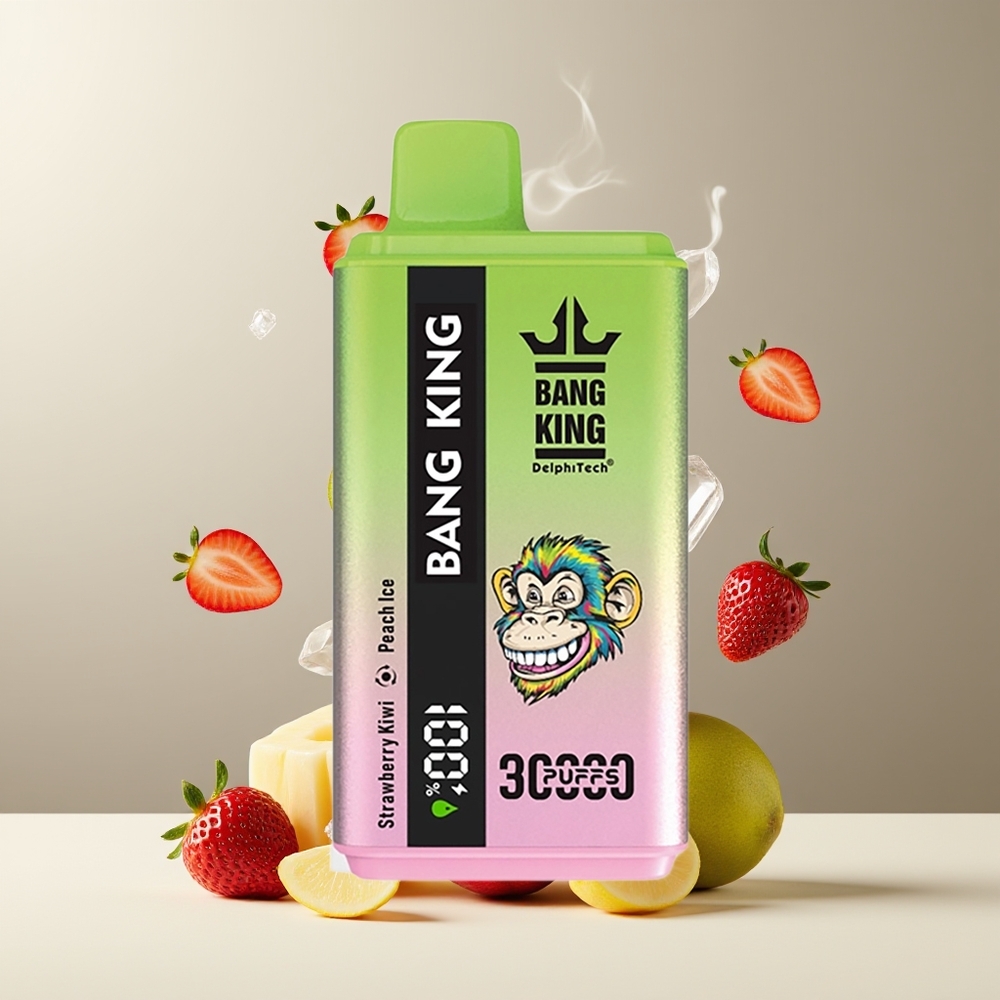 Bang King 30000 Puffs Grossister Sverige – 36ml E-Liquid, 550mAh, 1.2 Mesh Dual Coil, Type-C