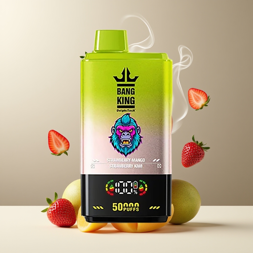 Bang King 50000 Engangs Vape – 50ml E-liquid, 850mAh Battery, Type-C Laddning – grossister Sverige