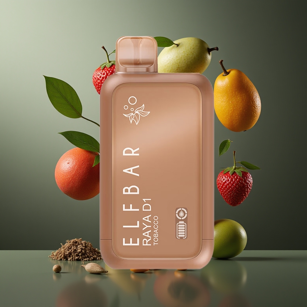 Elf Bar Raya D1 13000 Puffs vape för engångsbruk 18ml 650mAh Type-C grossister Sverige Tobak