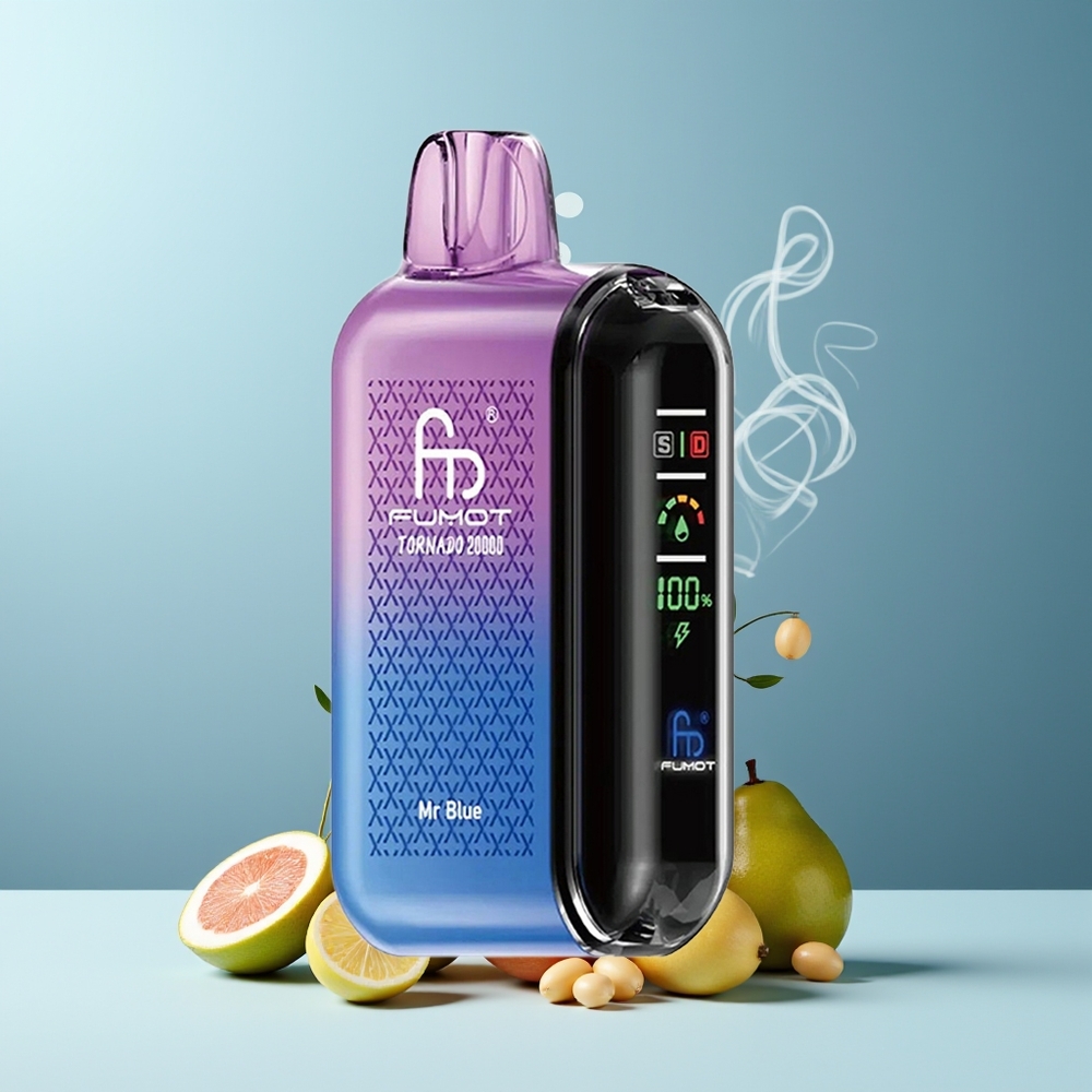 Fumot Tornado 20000 Puffs Grossister Sverige – Dual Mesh Coil, 20ml E-liquid, 850mAh Battery