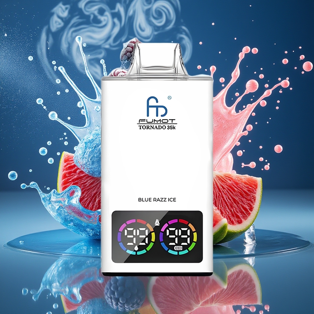 Fumot Tornado 35K Grossister Sverige – Dual Mesh Coil, 15ml E-juice, 700 MAH Battery, USB-C, 35000 Puffs
