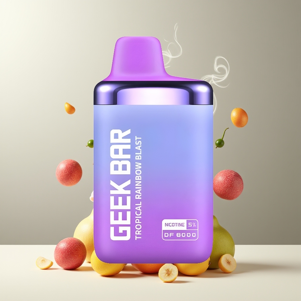 GEEK BAR DF8000 Grossister Sverige Engangs Vape – 8000 puff, 14 mL E-Liquid, 20mg/mL, USB-C-laddning