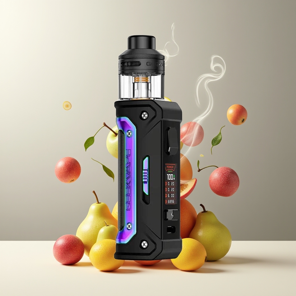 GeekVape E100i Kit Grossister Sverige – 100W, 3000mAh, Type-C, 1.06" TFT-skärm