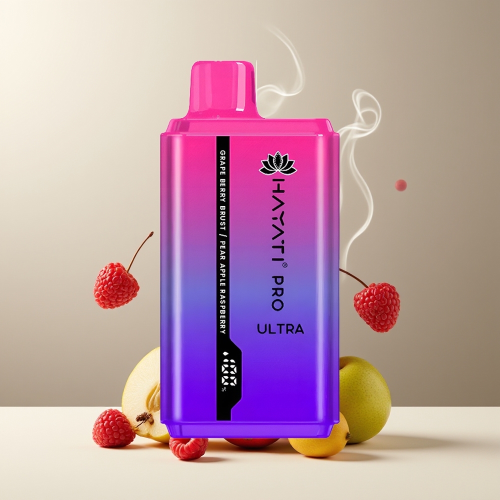 Hayati Pro Ultra 15000+ Puffs 2 12ml 2% 49 Smaker grossister Sverige Drue Bær Sprængfyldt pæreæble hindbær