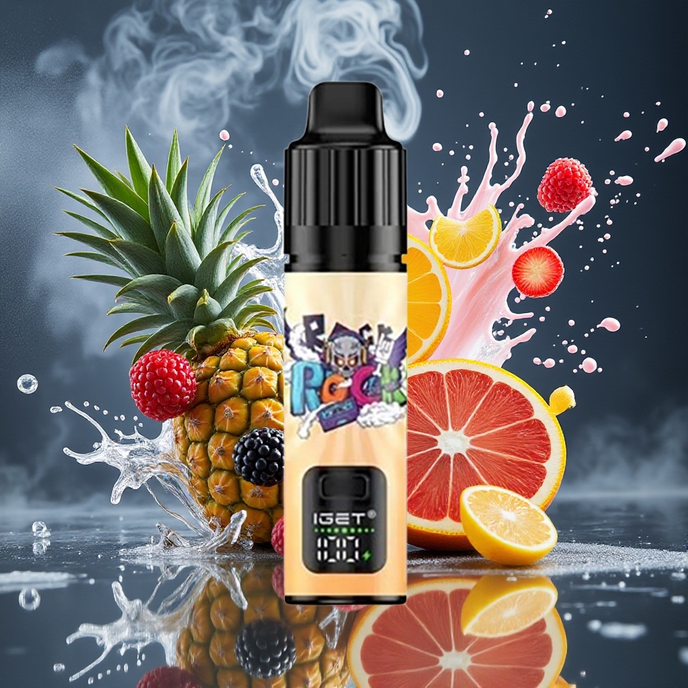 IGET BAR PLUS S3 POD 10000 Puffs 18 ml 5% Nikotin 950 mAh grossister Sverige Björnbär Ananas Apelsin