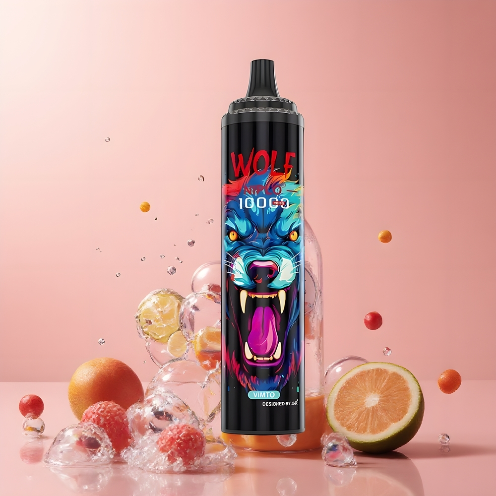 JNR Wolf 10000 Puffs Grossister Sverige – 1.0 Ohm Mesh, 650mAh, 20ml, 0%/2%/5% Nikotin, Type-C laddning