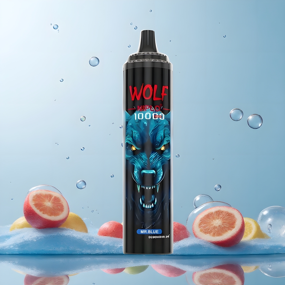 JNR Wolf 10000 Puffs Grossister Sverige – 1.0 Ohm Mesh Coil, 650mAh Batteri, 20ml E-vätska, Typ-C Laddning