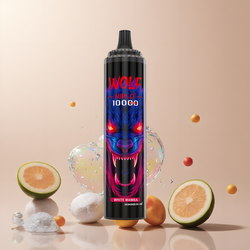 JNR Wolf 10000 Puffs Grossister Sverige – 20ml E-vätska, 650mAh Batteri, Type-C Laddning, 1.0 Ohm Mesh Coil