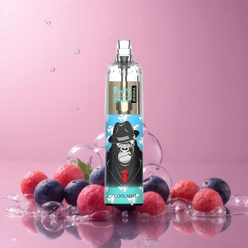 Fumot Tornado 7000 Grossister Sverige – 7000 Puffar, 14 ML E-vätska, 850 MAH Batteri, Mesh Coil, Type-C, RGB Belysning, Luftjusterbar