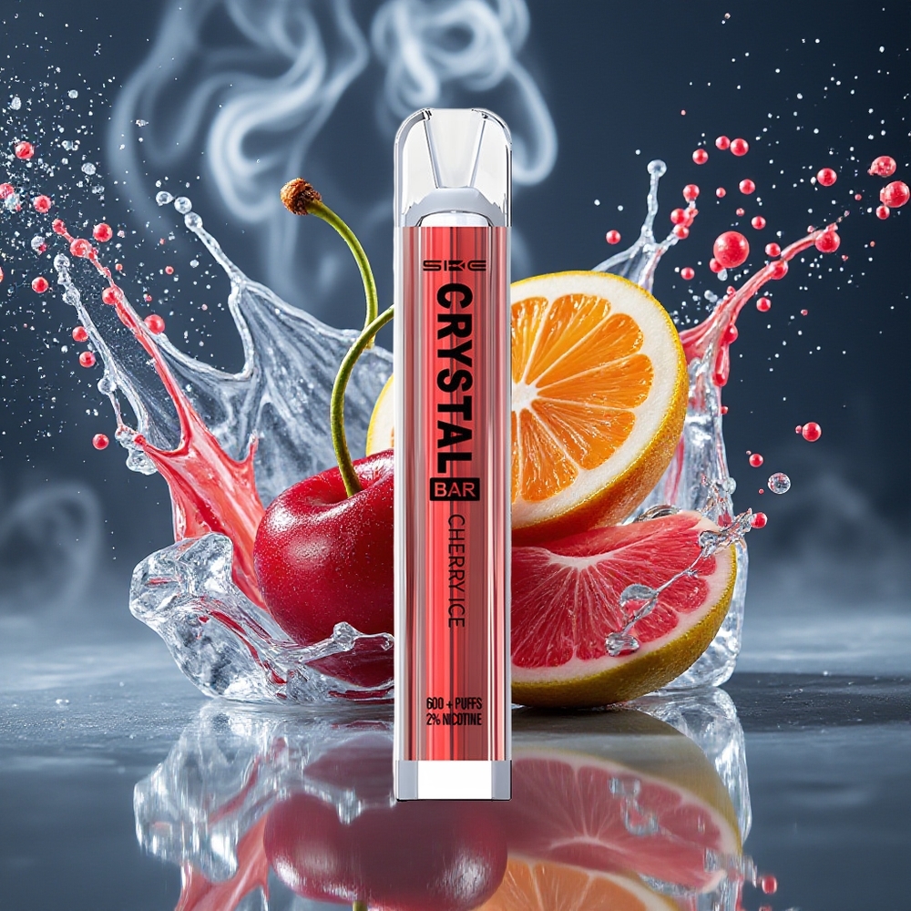 SKE Crystal BAR 600 Grossister Sverige – 0% Nikotin, 500mAh, 600 Puffar, Mesh Coil