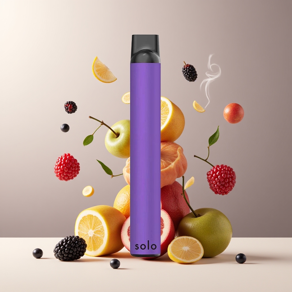 Solo 1000 Puffs Engangs Vape Grossister Sverige - Mesh Coil, 3.5ml E-liquid, 550mAh